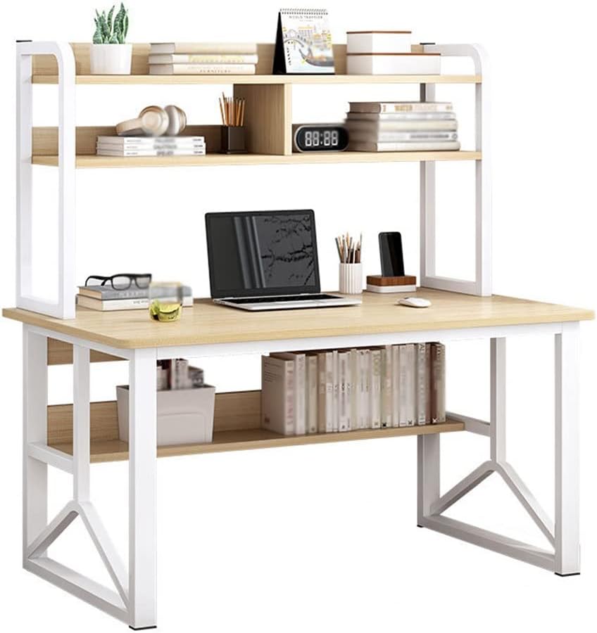 H型パソコンデスク 収納ラック2個付き オフィスデスク ラクラクに